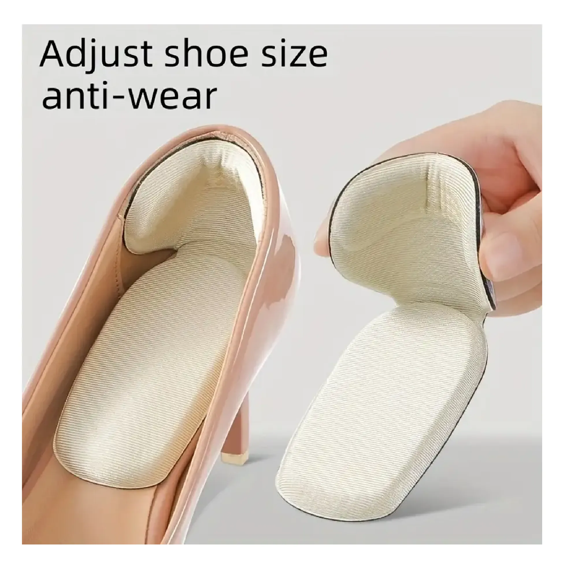 1 Pair Change Shoes From Big To Small, Anti-wear Heel Stickers, Anti-drop Heel Half-size Pads, High-heel Insoles, Shoe Size Adjustment Artifacts, Heel Pads, Which Can Be Changed To Half A Size