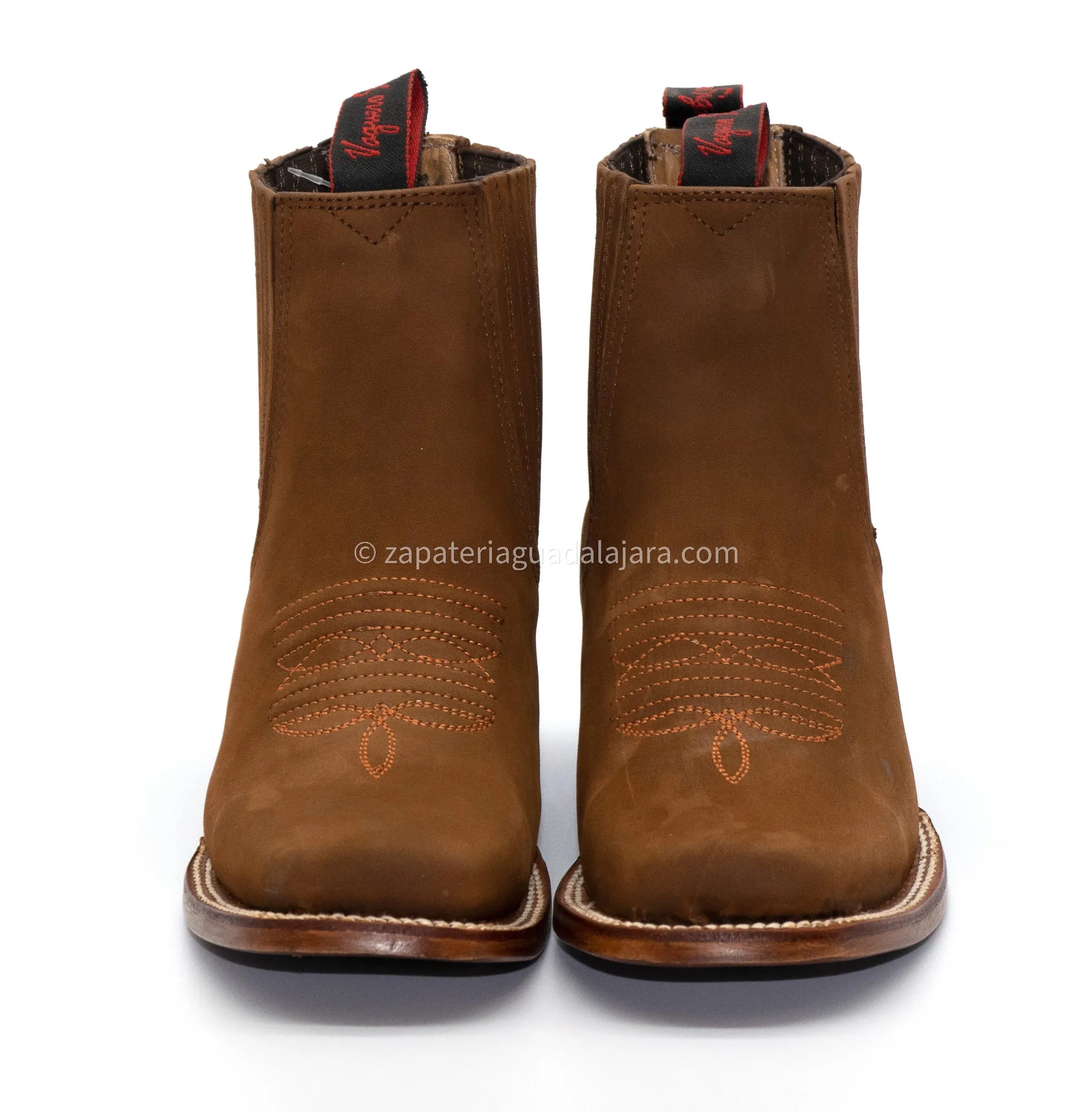 2662630 MEN WIDE SQUARE TOE NOBUCK TOPO LEATHER BOOT