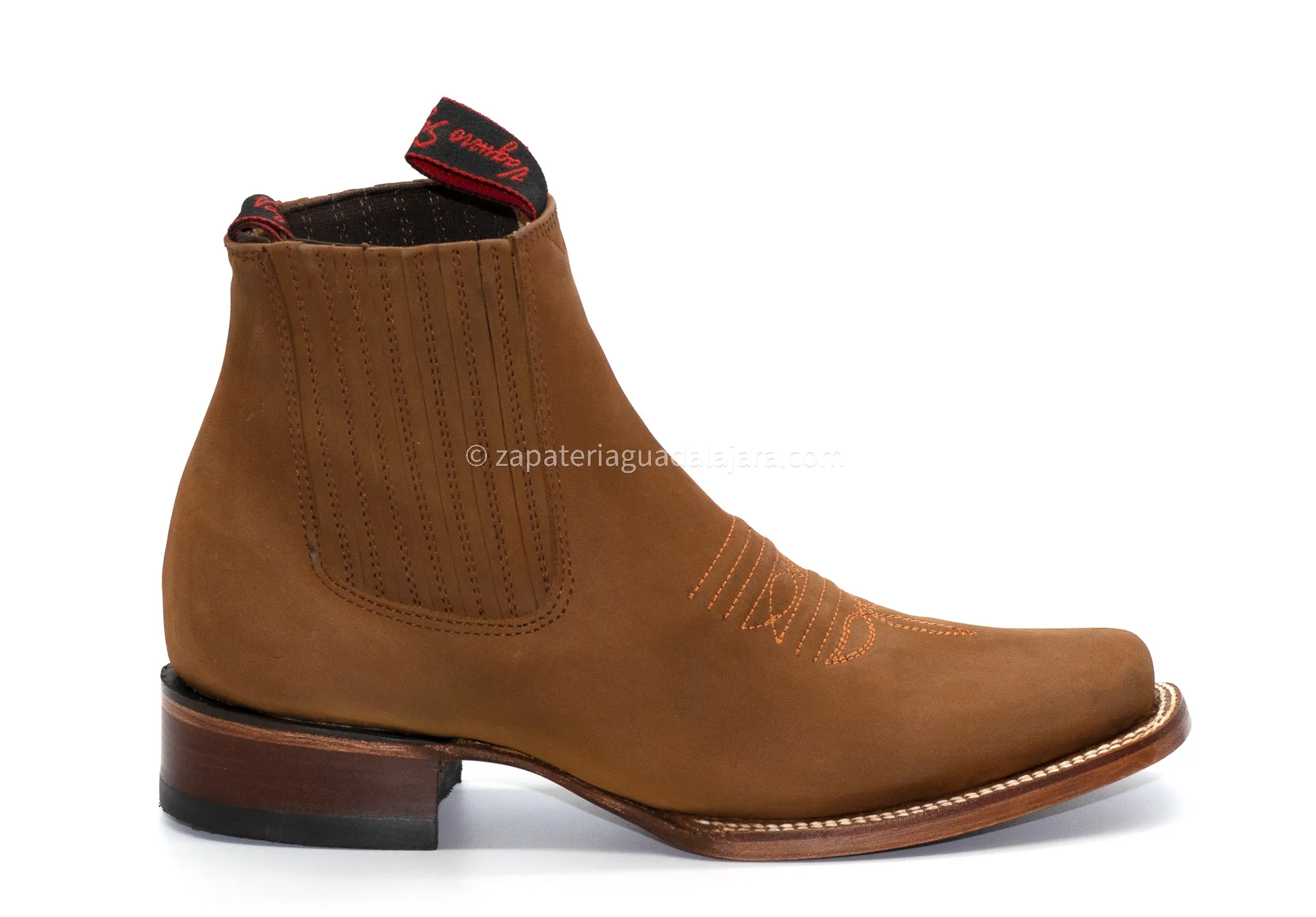 2662630 MEN WIDE SQUARE TOE NOBUCK TOPO LEATHER BOOT