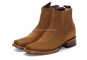 2662630 MEN WIDE SQUARE TOE NOBUCK TOPO LEATHER BOOT