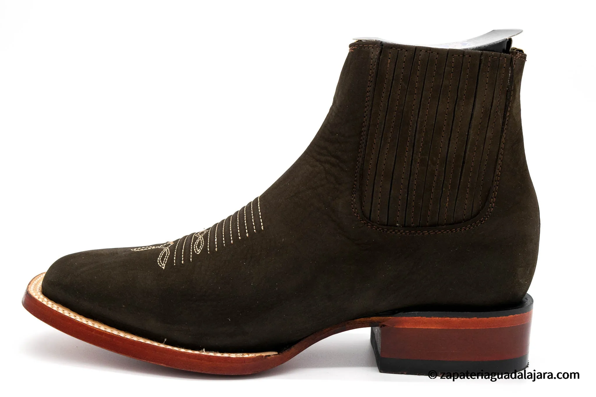 282BM6359 WIDE SQUARE TOE BROWN