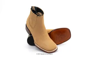 70BM6377 MEN WIDE SQUARE TOE NOBUCK PAJA LEATHER BOOT