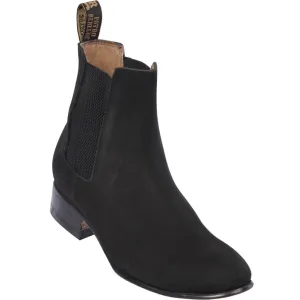 961CH6305 MEN BOTINES CHARROS NOBUCK BLACK LEATHER BOOT