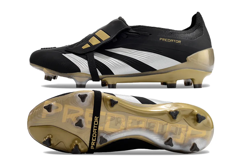 Adidas Predator Elite Shoes - Black | Gold | White - FREE SHIPPING WORLDWIDE