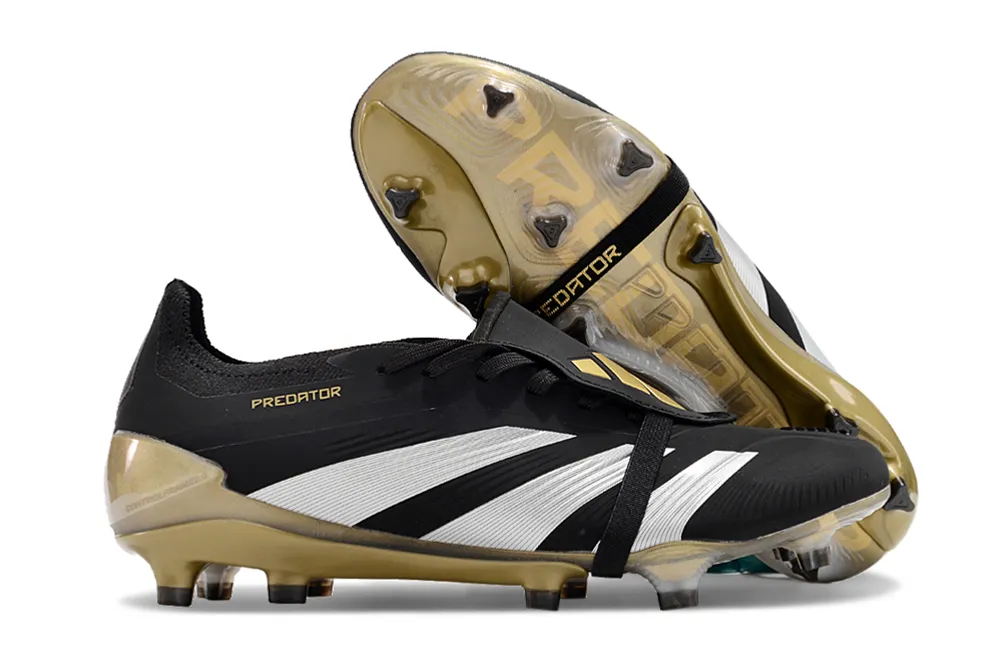 Adidas Predator Elite Shoes - Black | Gold | White - FREE SHIPPING WORLDWIDE