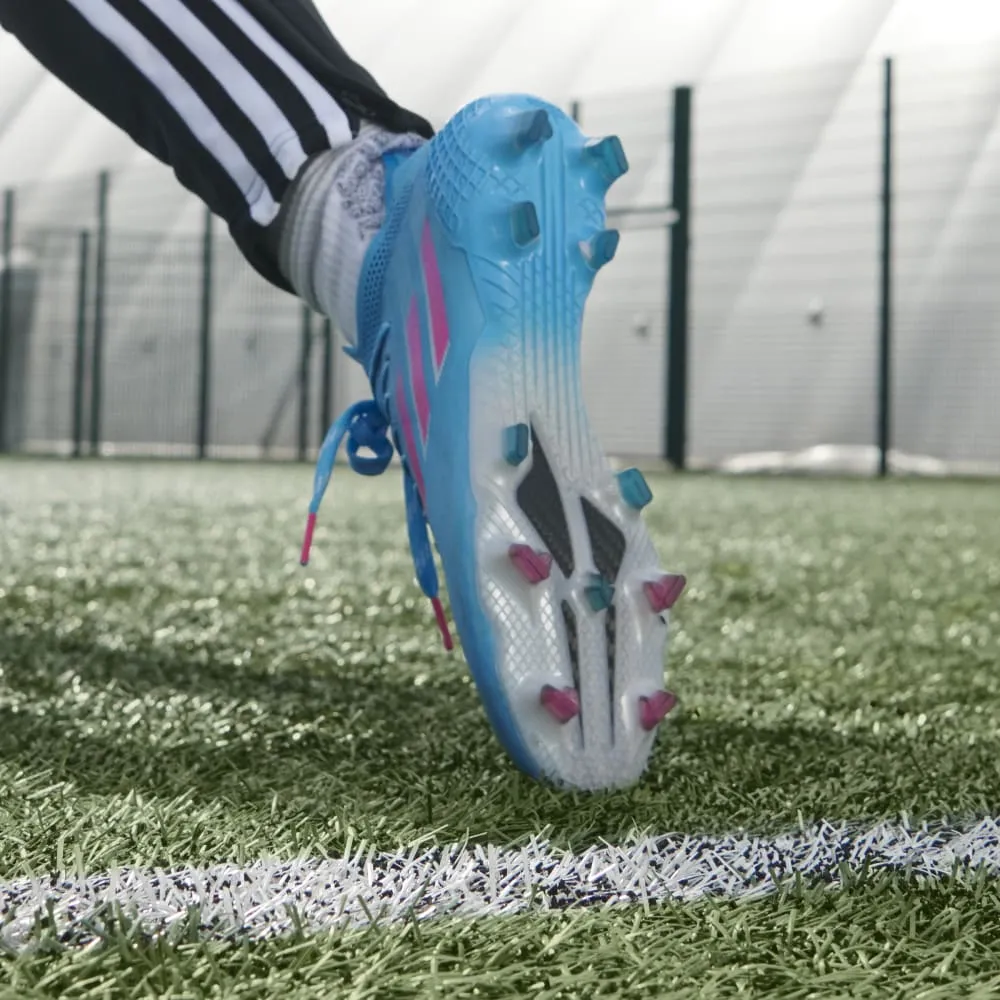 adidas X Speed Flow 1 FG Firm Ground Boots Sky Rush/Pink