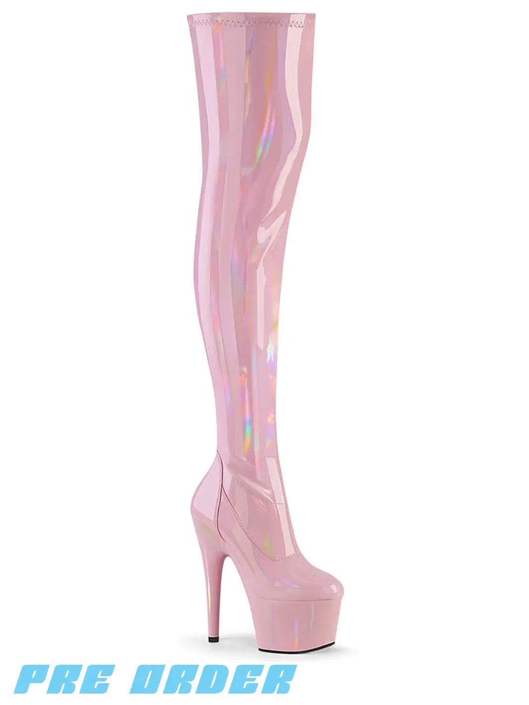 ADORE-3000HWR - BABY PINK STRETCH HOLO ✰ PRE ORDER ✰