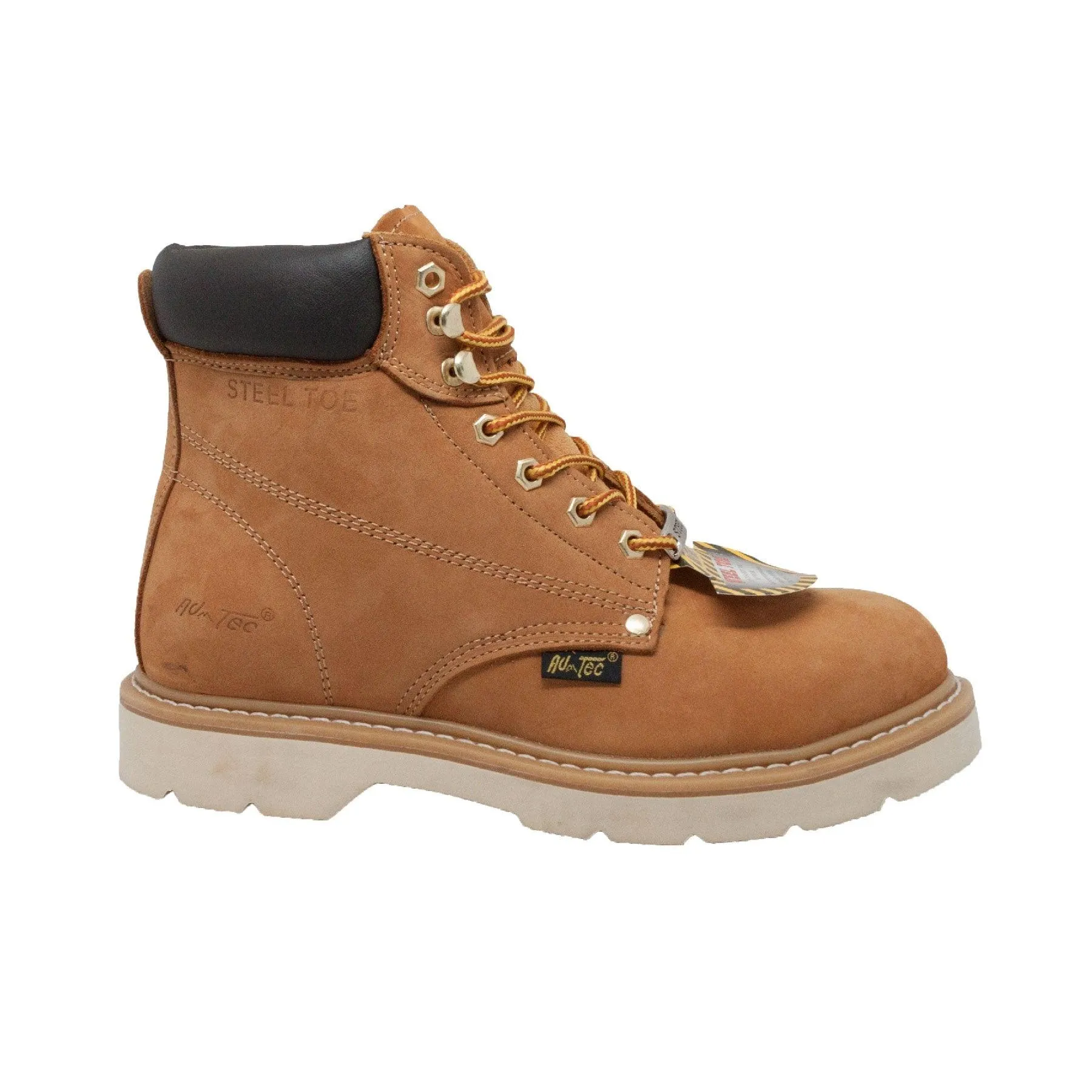 AdTec Men's 6" Steel Toe Work Boot Tan