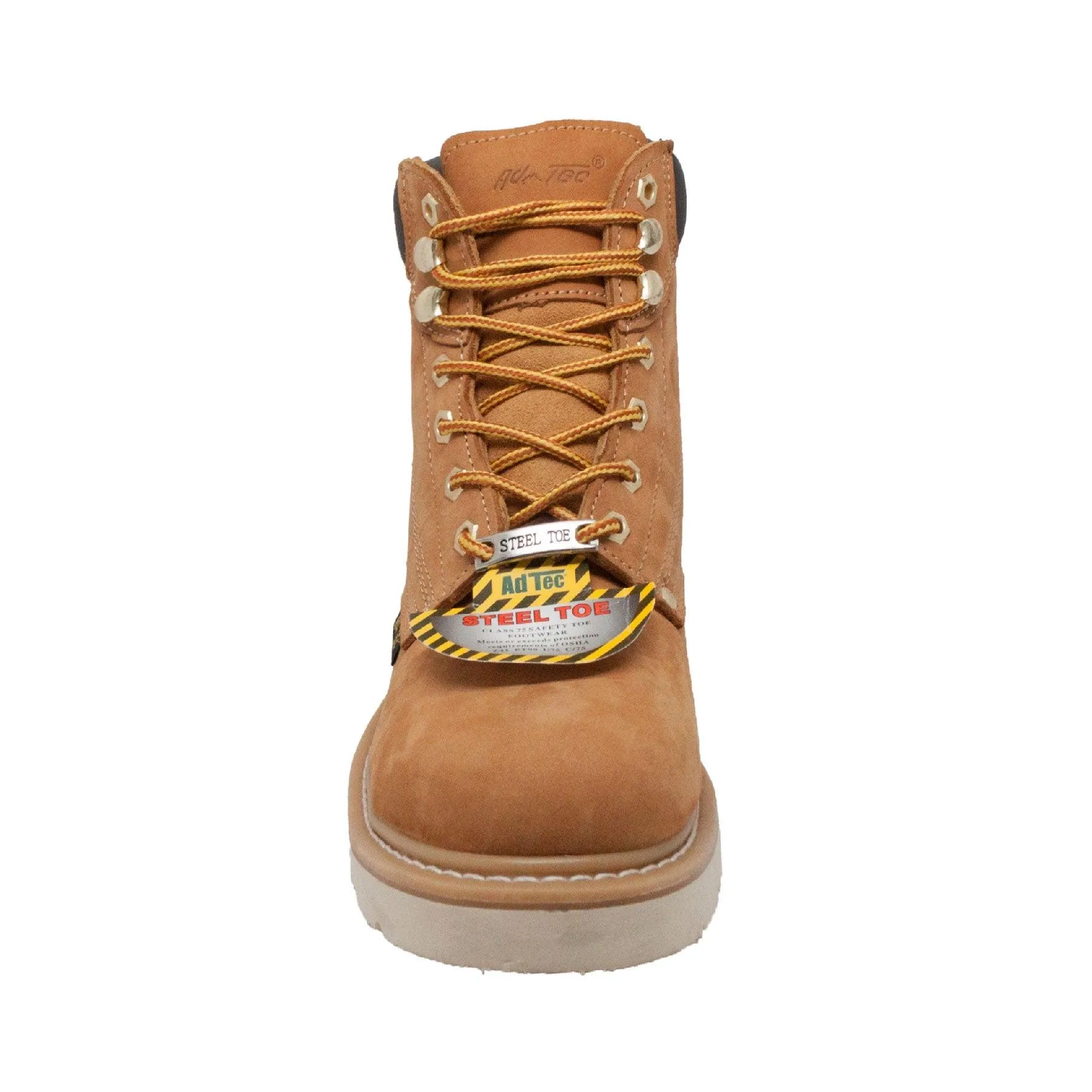 AdTec Men's 6" Steel Toe Work Boot Tan