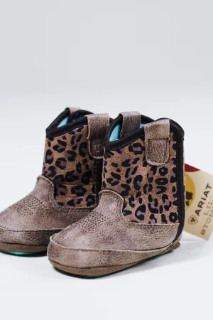 Ariat Savanna Style Lil’ Stompers Infant Boots Brown And Tan