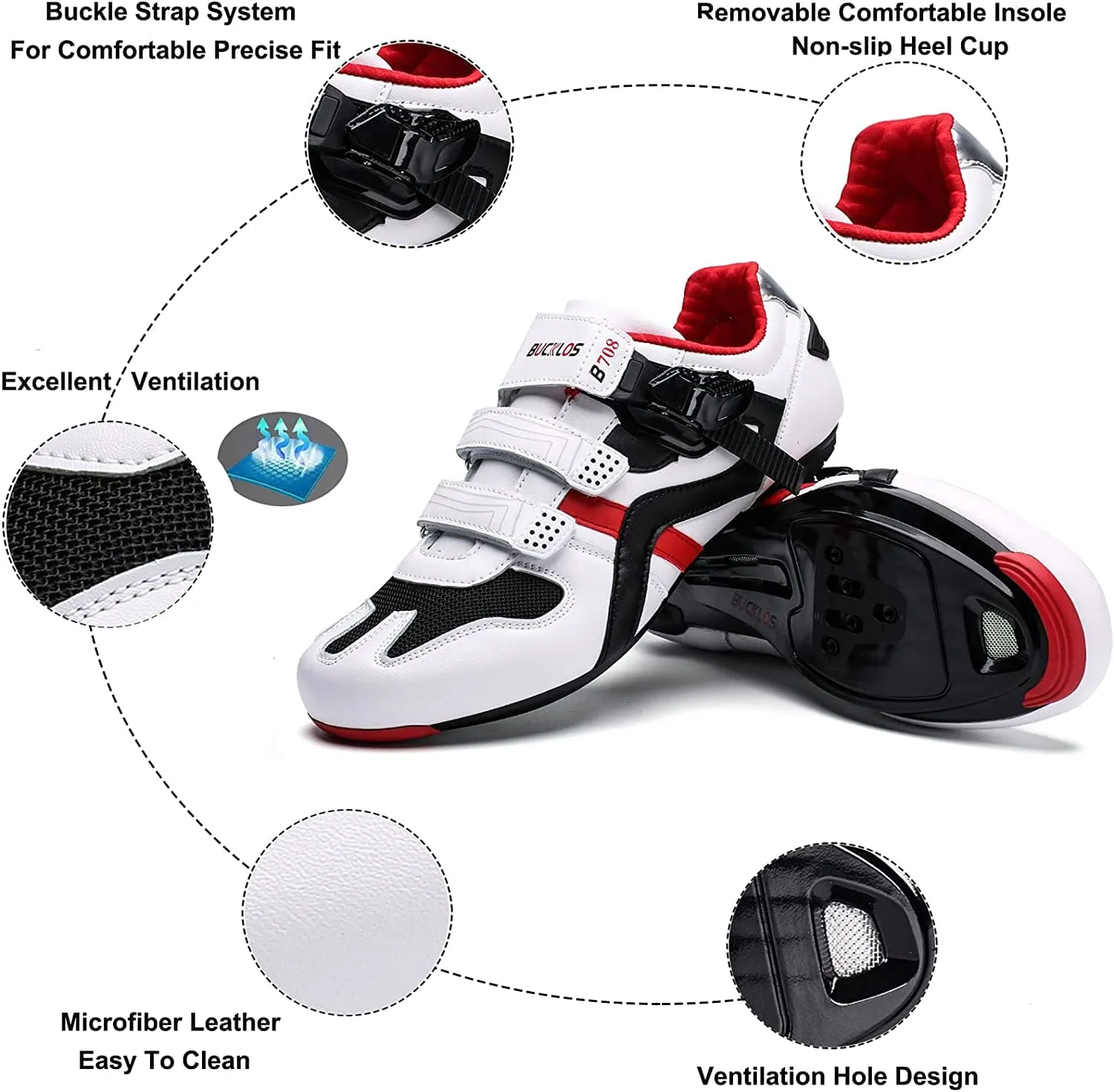 B708 Road Cycling Shoes