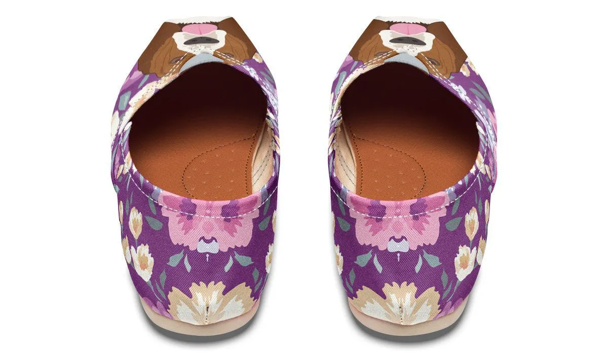 Basset Hound Dog Portrait Casual Shoes