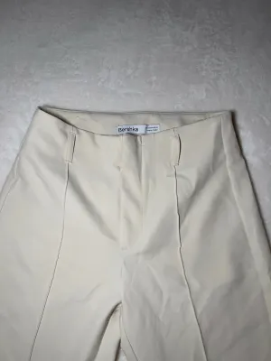 Bershka Stoffhosen Beige