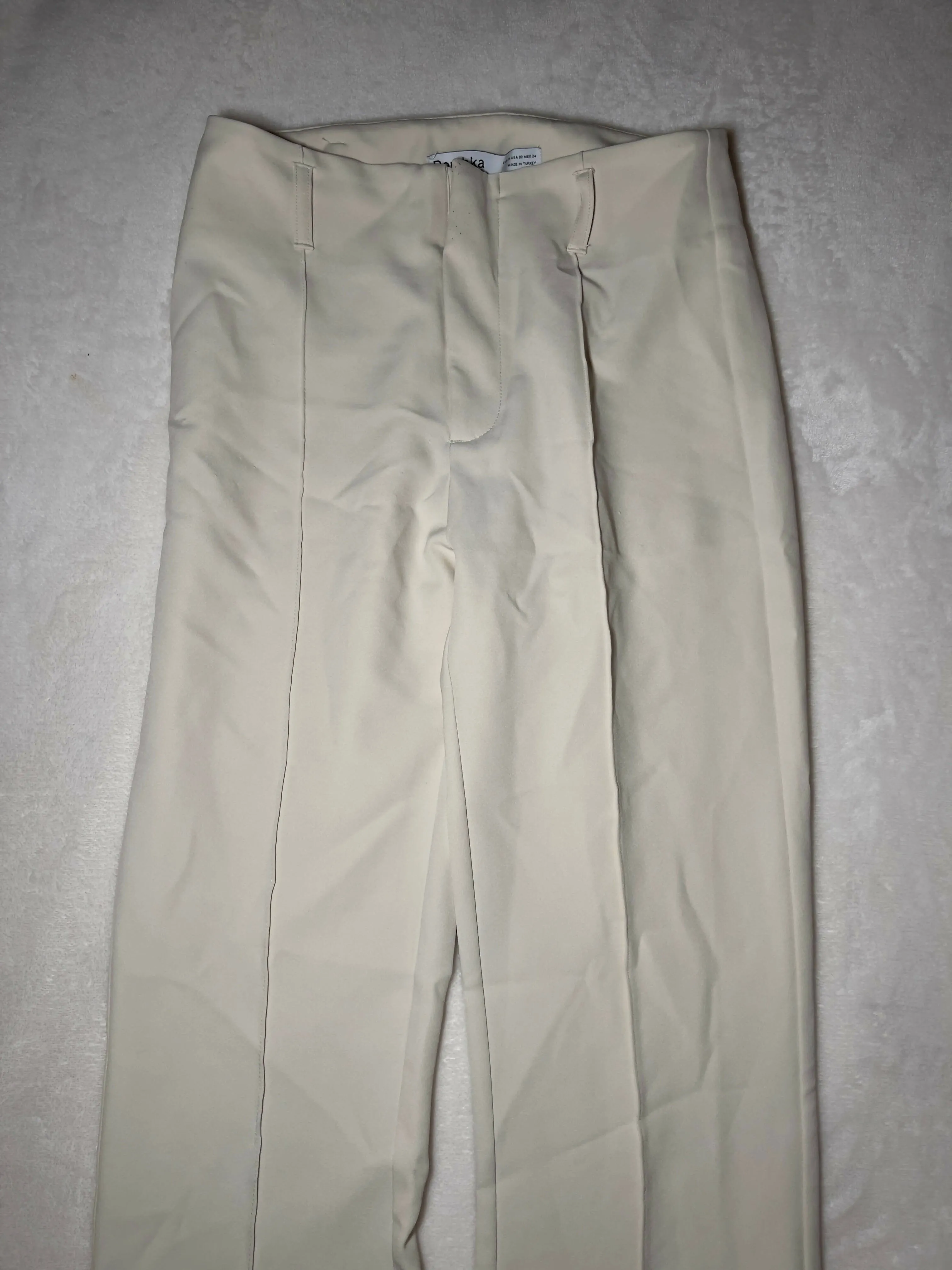 Bershka Stoffhosen Beige