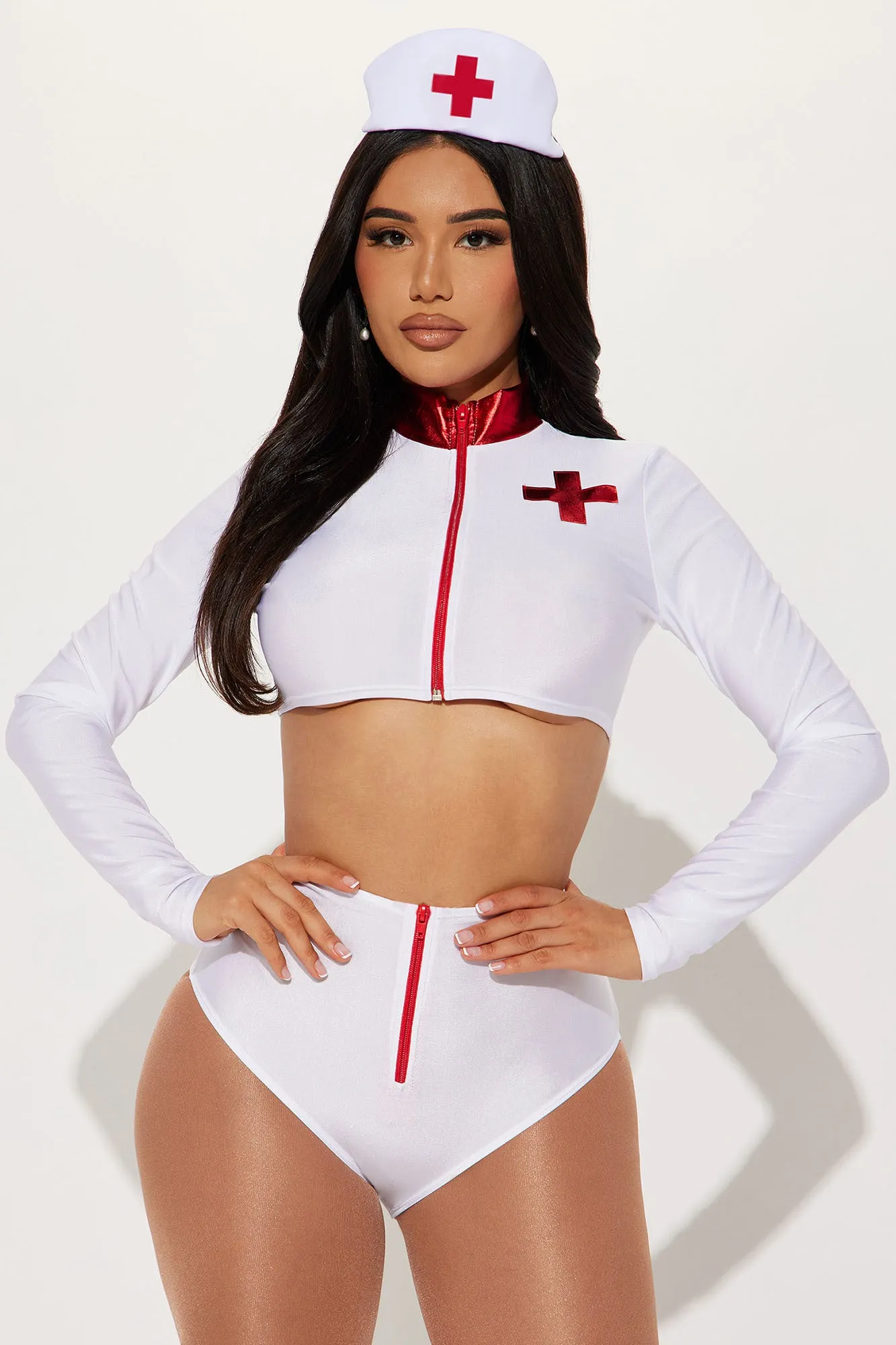 Best Medicine Nurse 3 Piece Costume Set - White/combo