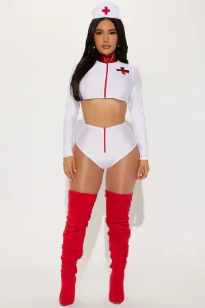 Best Medicine Nurse 3 Piece Costume Set - White/combo