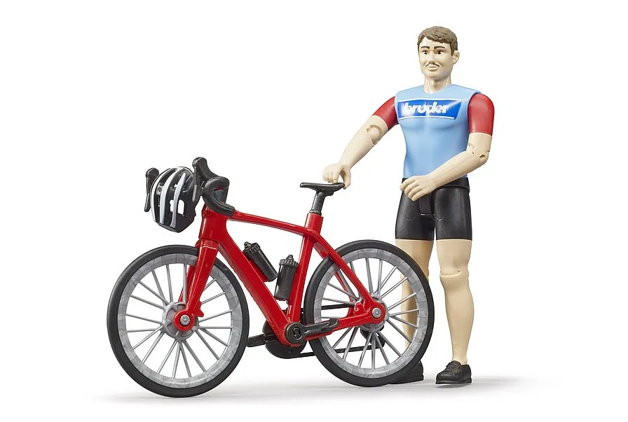 Bruder 63110 bWorld Road Bike with Cyclist