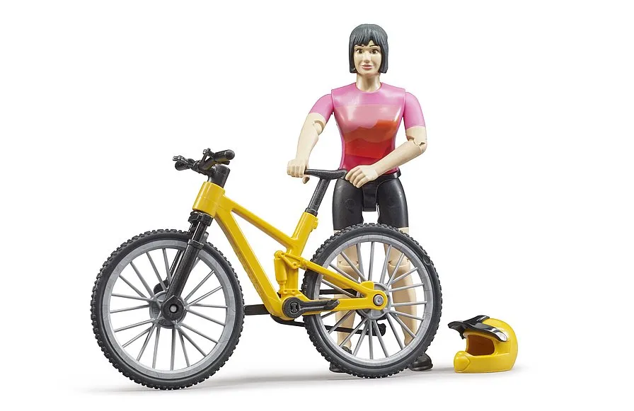 Bruder 63111 bWorld Mountain Bike with Cyclist