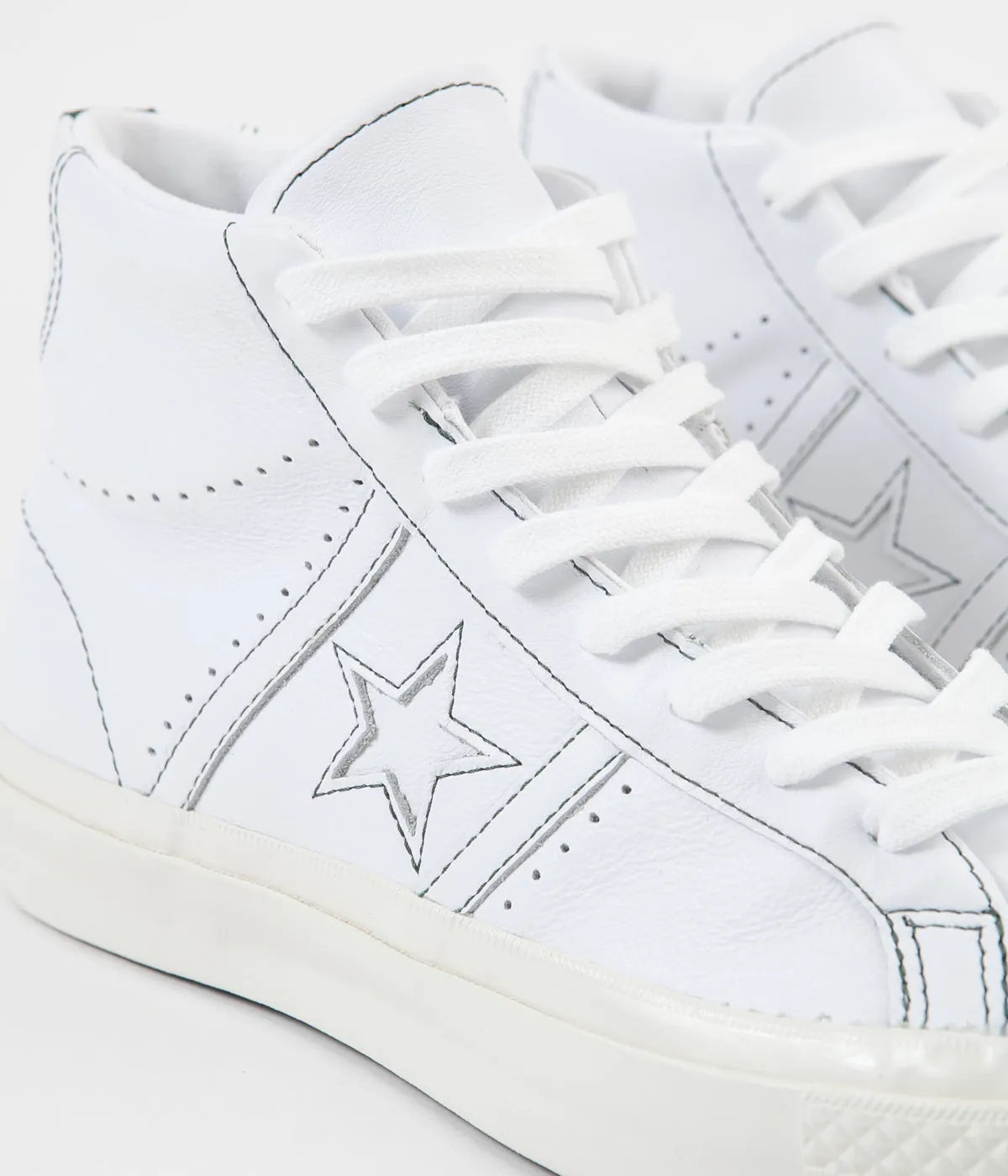 Converse One Star Academy Hi Shoes - White / Fir / Egret