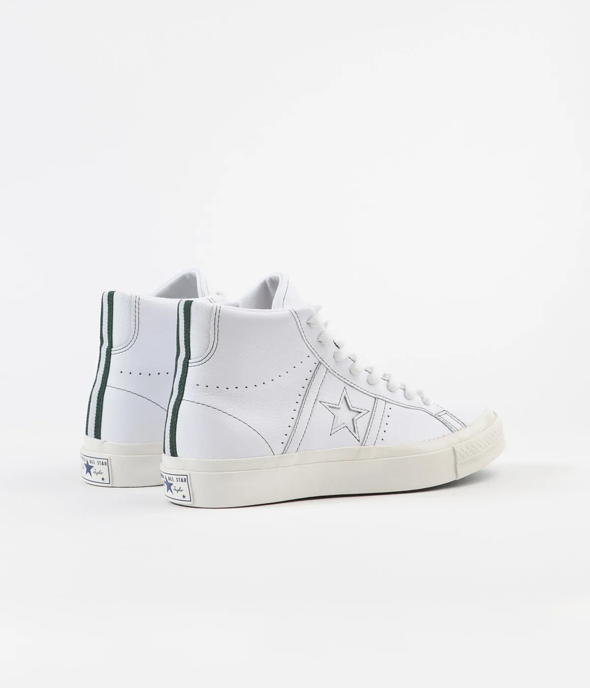 Converse One Star Academy Hi Shoes - White / Fir / Egret
