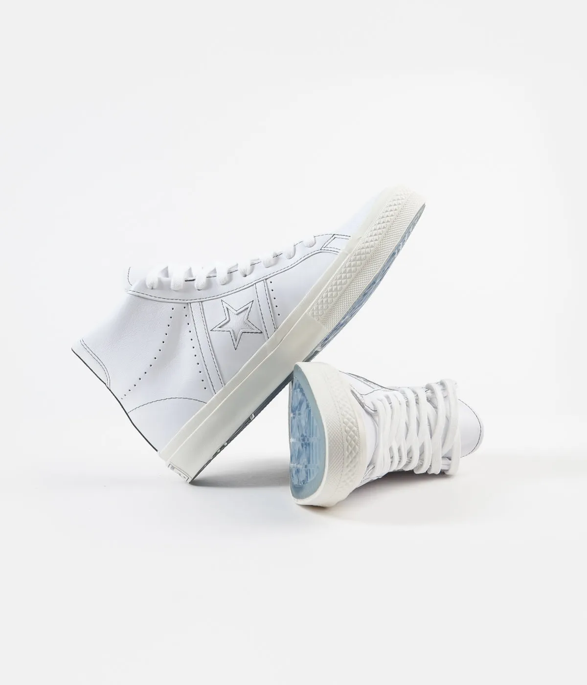 Converse One Star Academy Hi Shoes - White / Fir / Egret