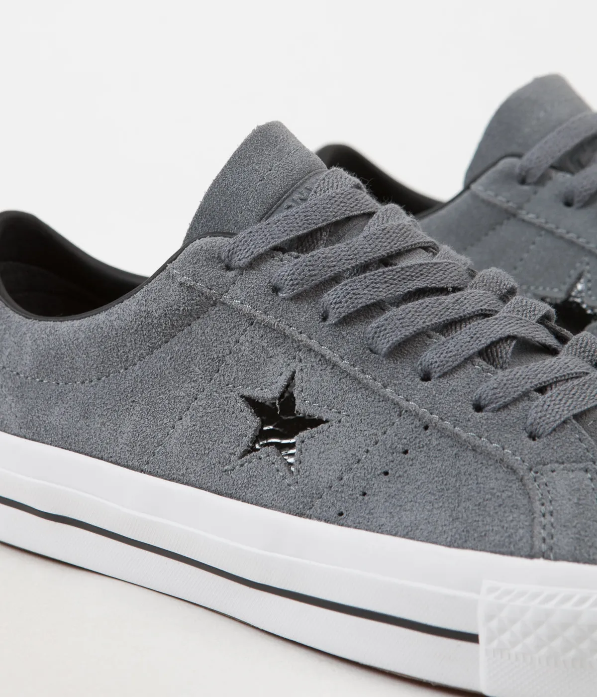 Converse One Star Pro Ox Shoes - Cool Grey / Black / White