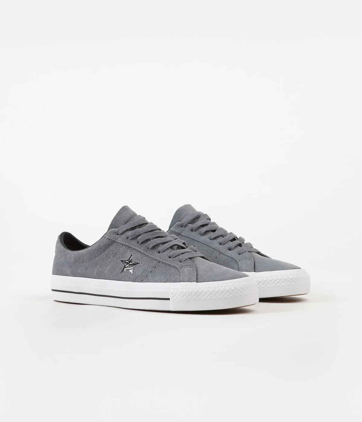 Converse One Star Pro Ox Shoes - Cool Grey / Black / White
