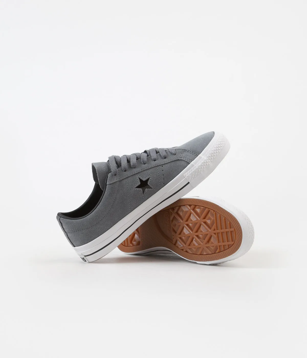 Converse One Star Pro Ox Shoes - Cool Grey / Black / White
