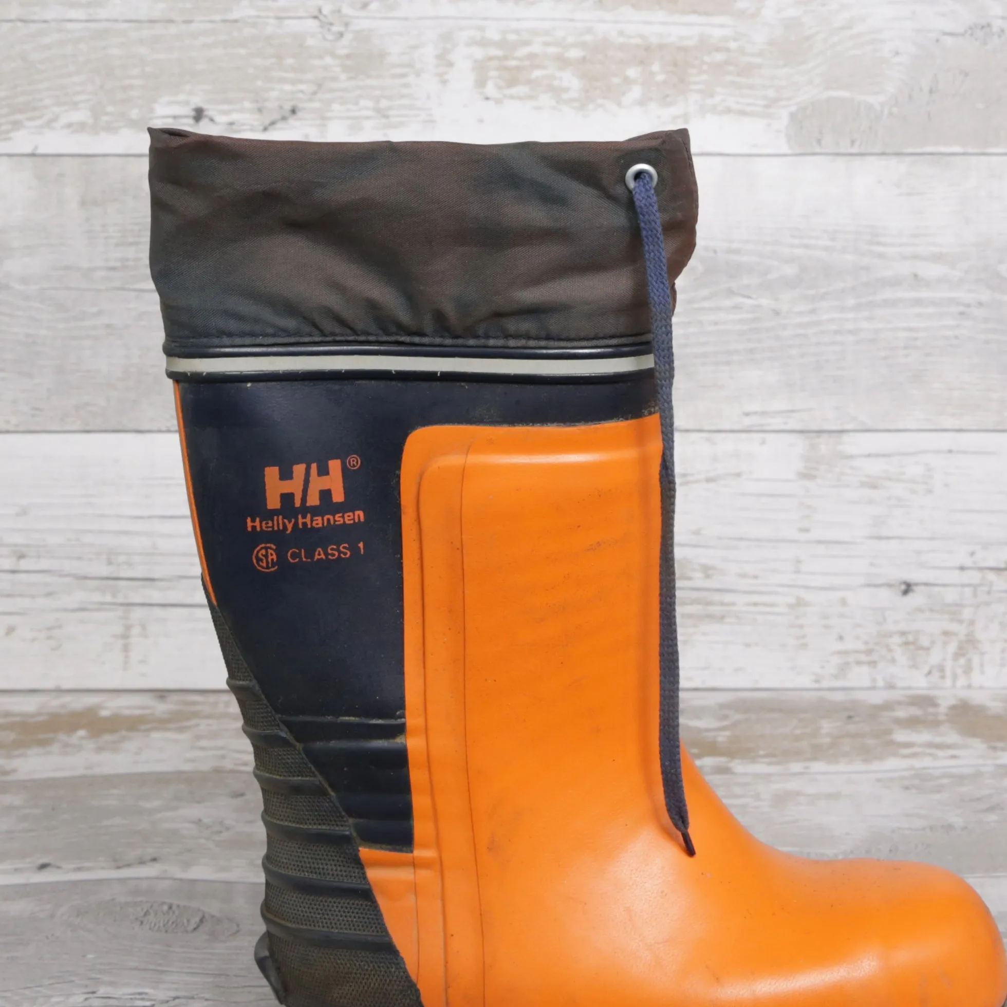 De-Branded Steel Toe Cap Chainsaw Class 1 Wellington Boots UK5