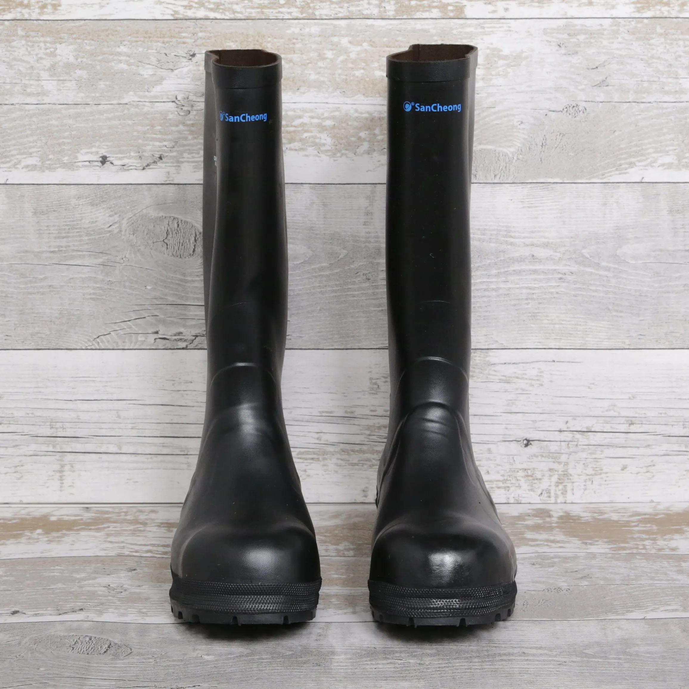 De-Branded Steel Toe Cap Chemical Wellington Boots UK9