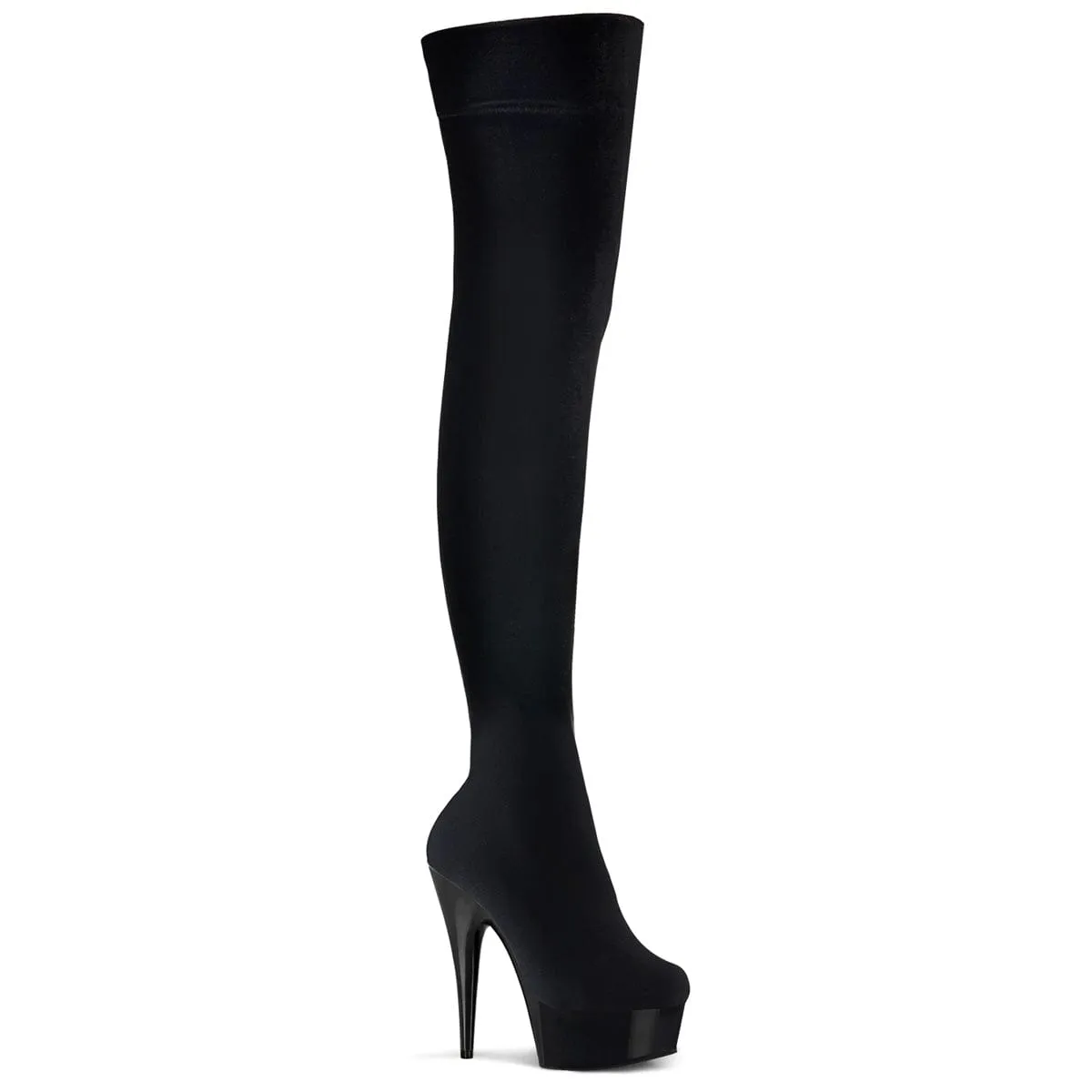 DELIGHT-3002 Black Stretch Velvet/Black
