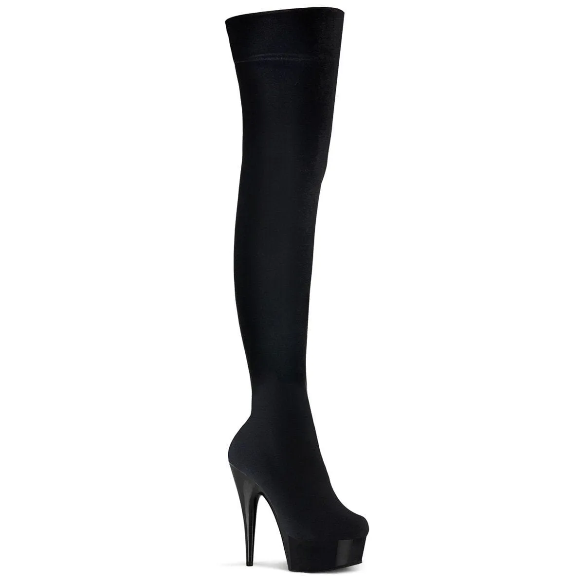 DELIGHT-3002 Black Stretch Velvet/Black