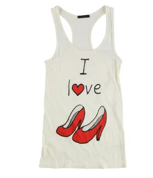 Dirty Violet Womens I Love Heels Tank Top