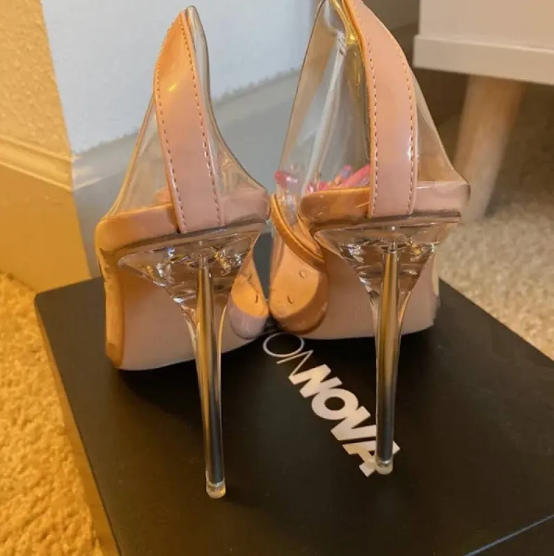 Fashion Nova Transparent Heel Shoes
