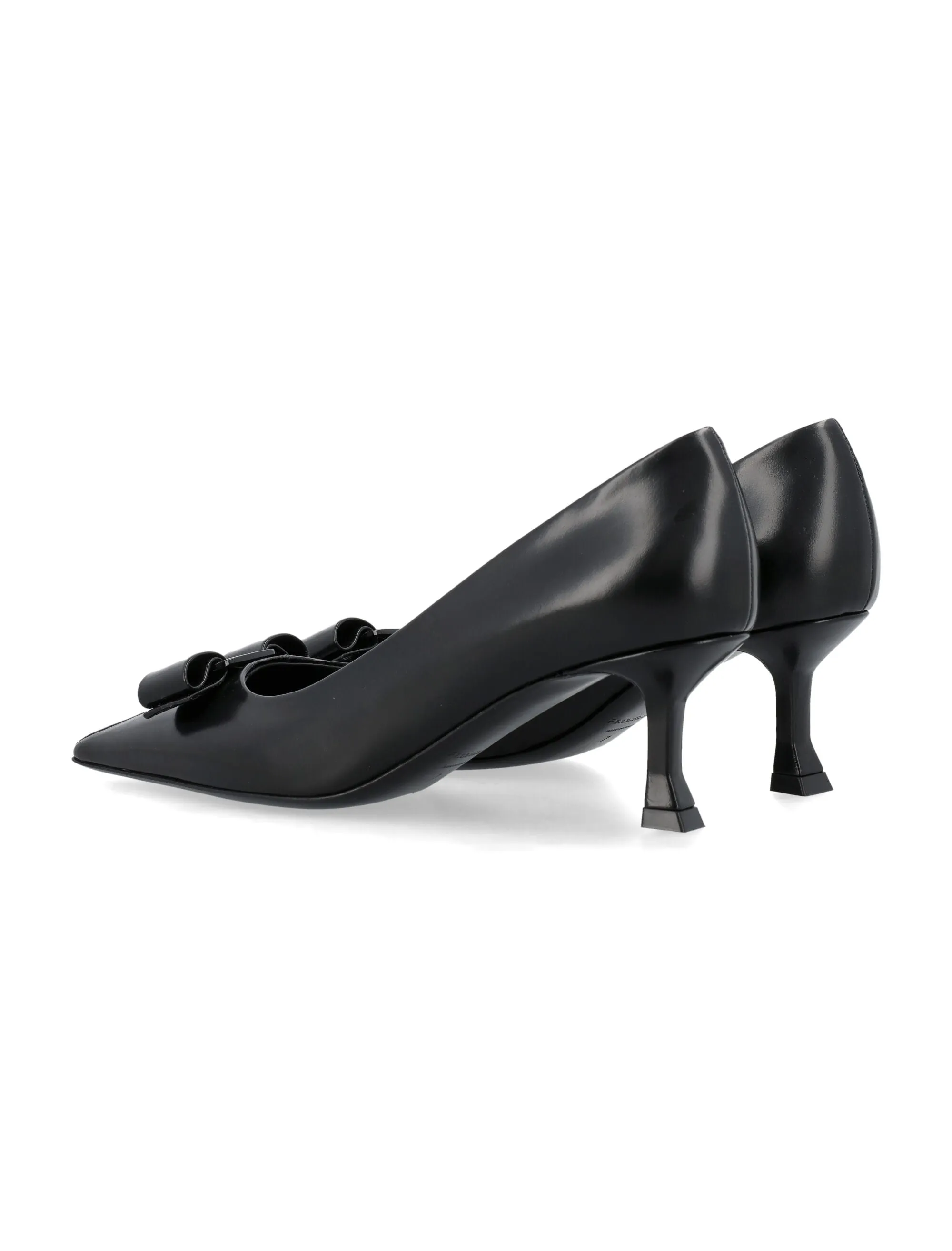 Ferragamo Chic Bow Kitten Heels 60