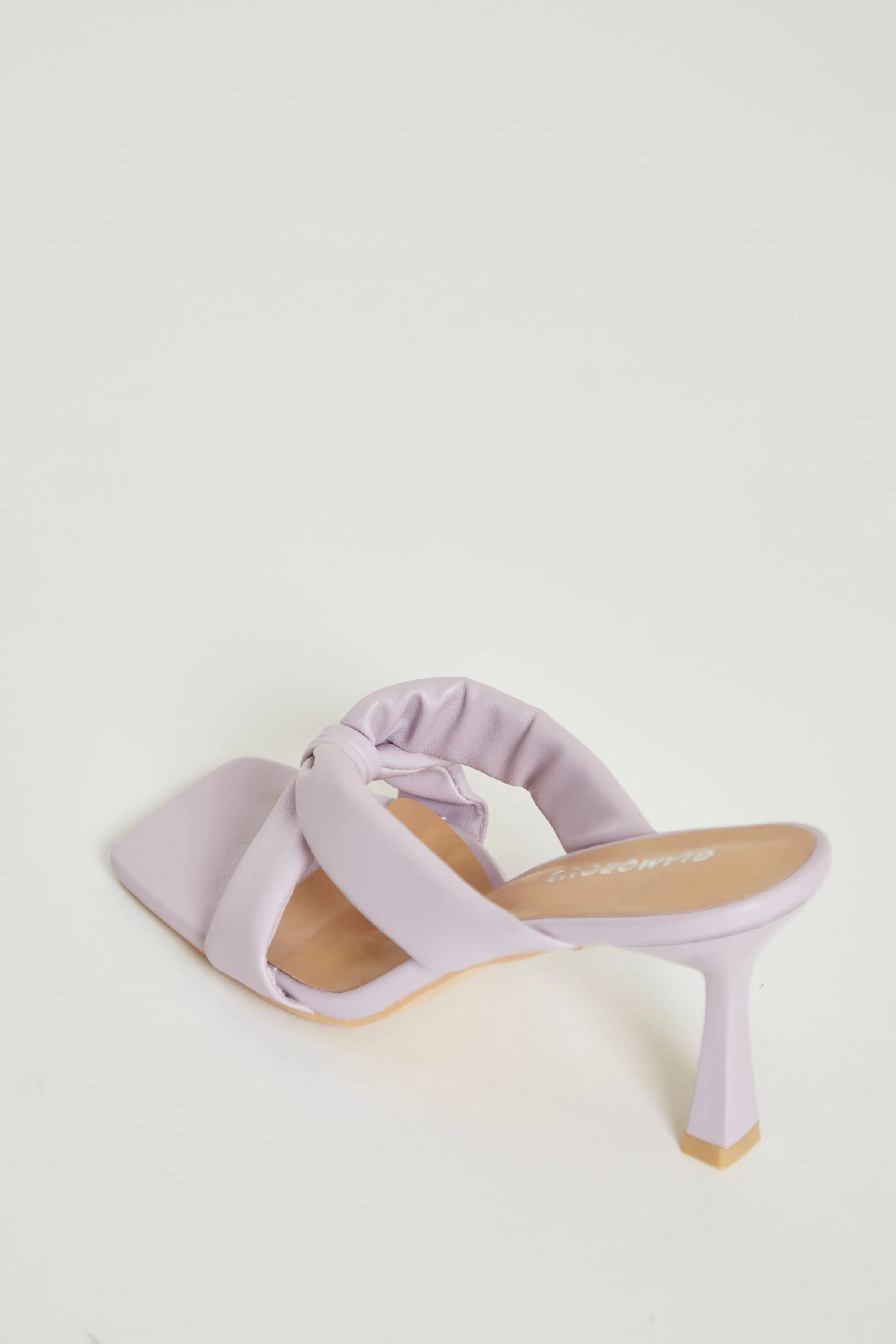 Glamorous Lilac Toe Pole Heels