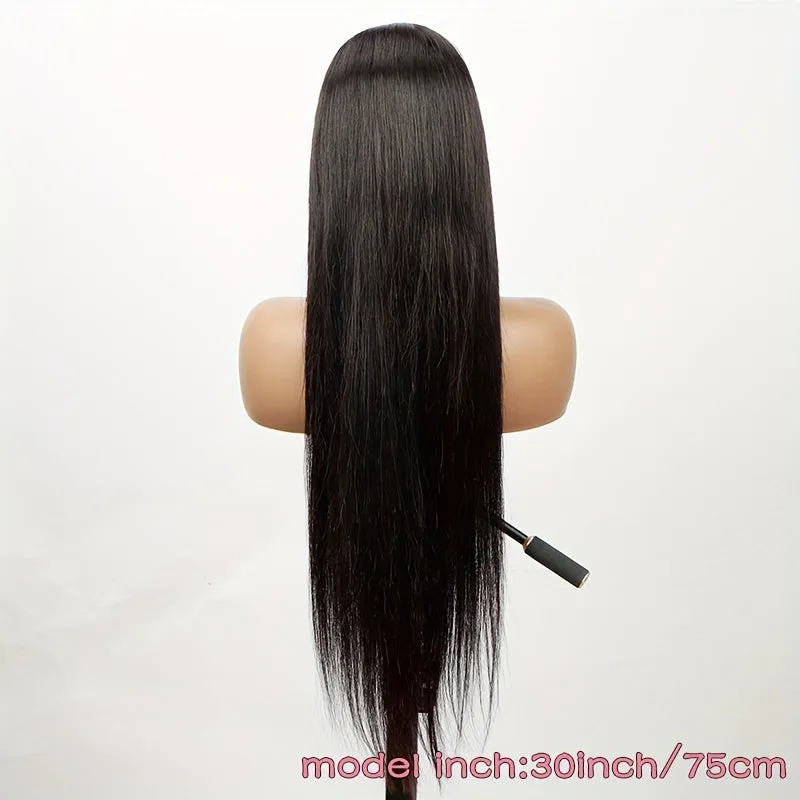 Glueless Straight 13x4 Lace Front Human Hair Wig Transparent Lace Frontal Wigs For Women Natural Wig