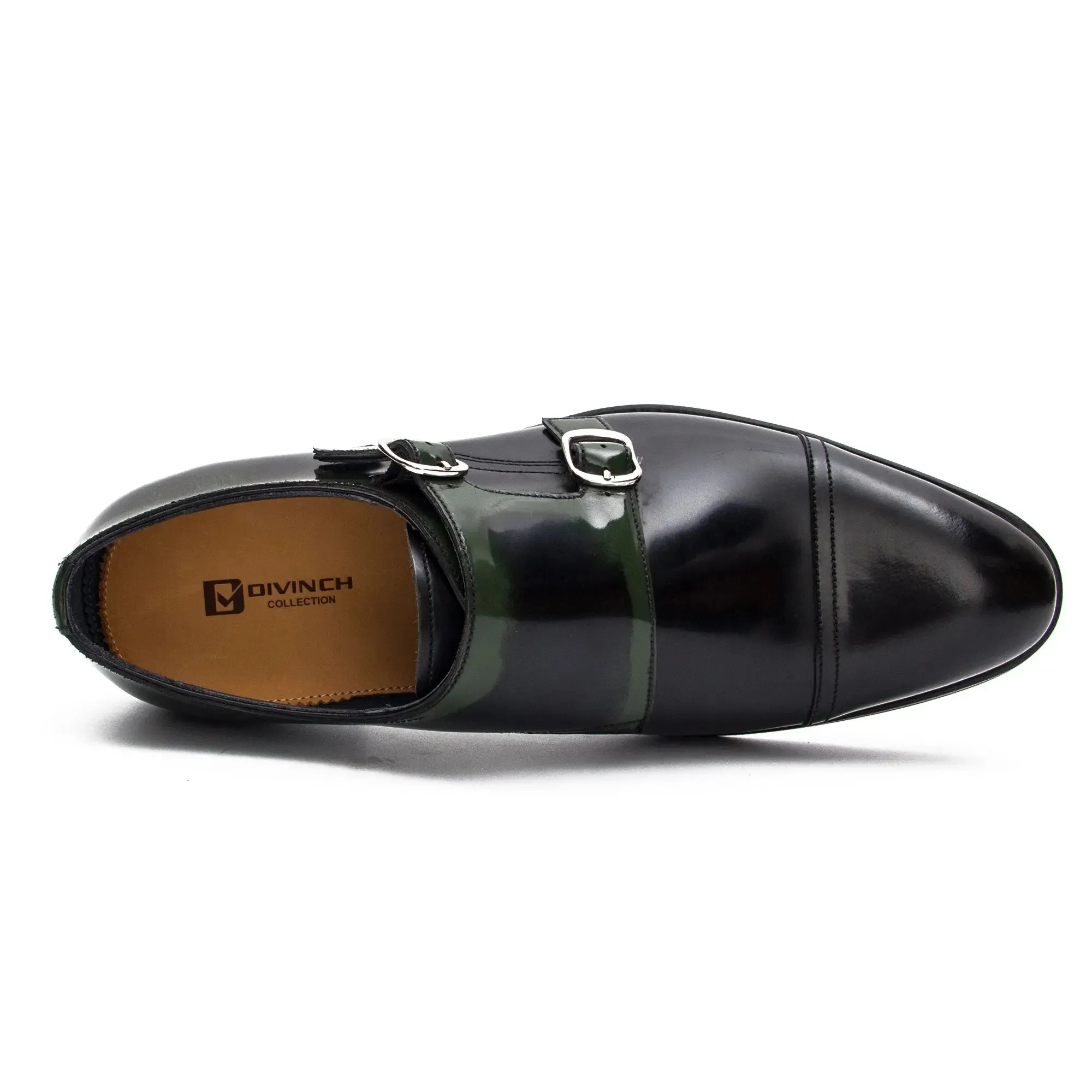 Goodyear Premium Double Monk Strap Shoes Green
