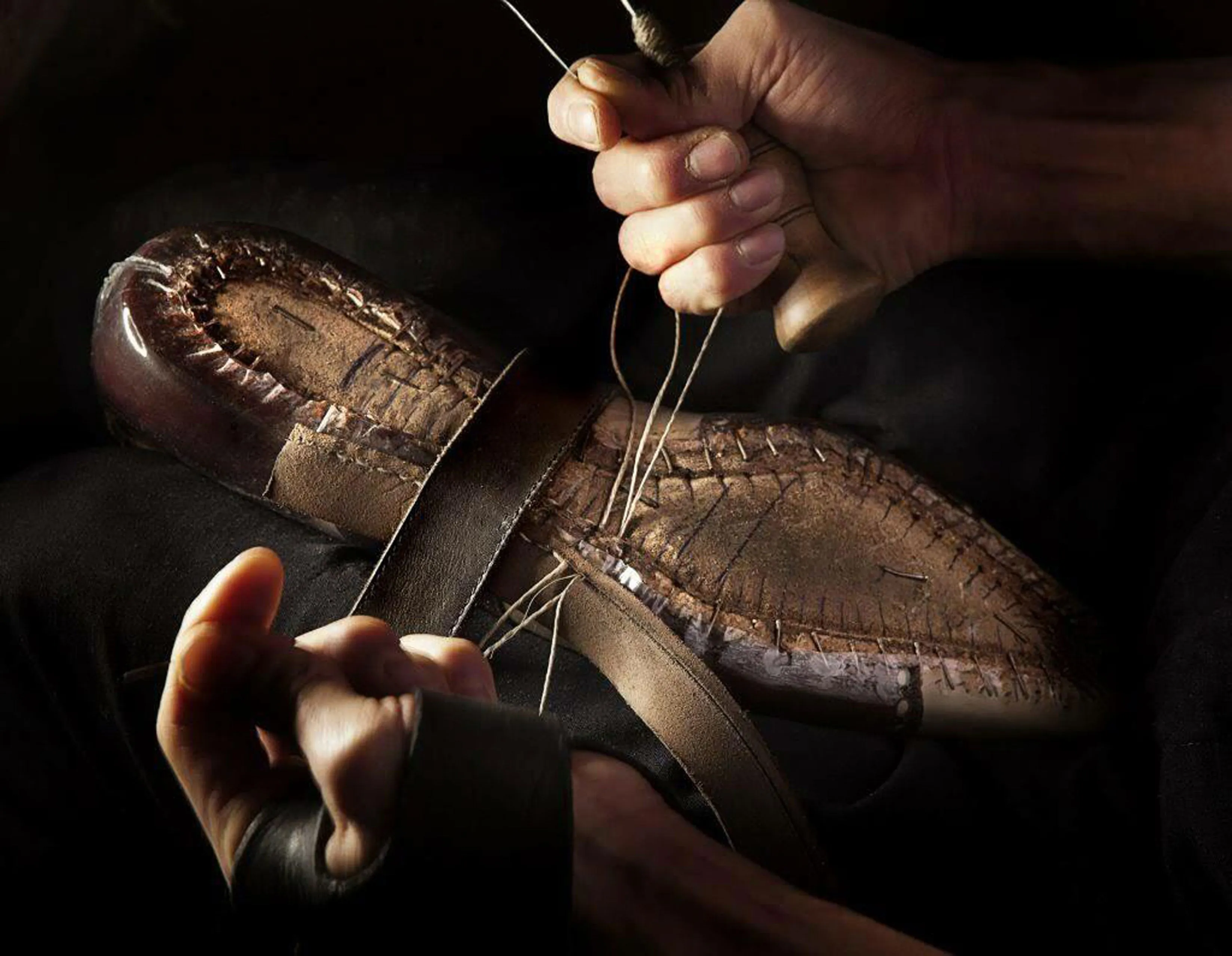 Goodyear Welted Brown wingtip brogue leather dress boots, Men brown ankle boots