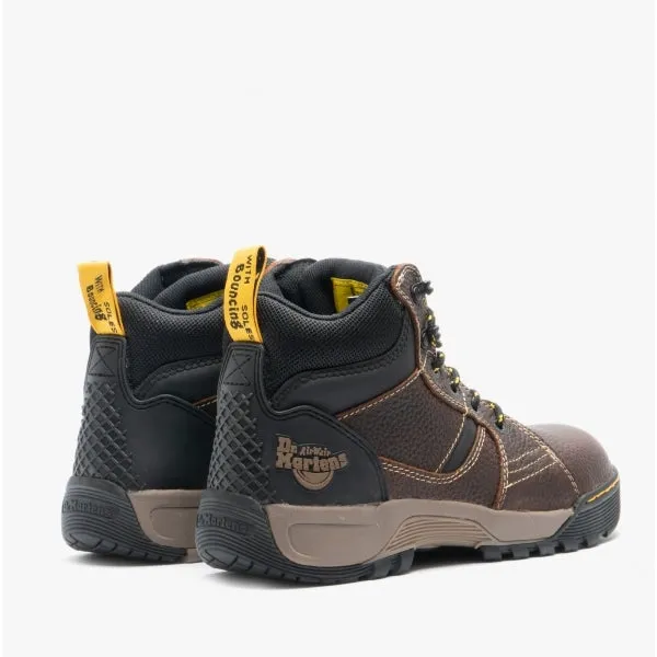 GRAPPLE Mens Leather Safety Boots Brown