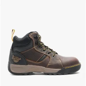 GRAPPLE Mens Leather Safety Boots Brown