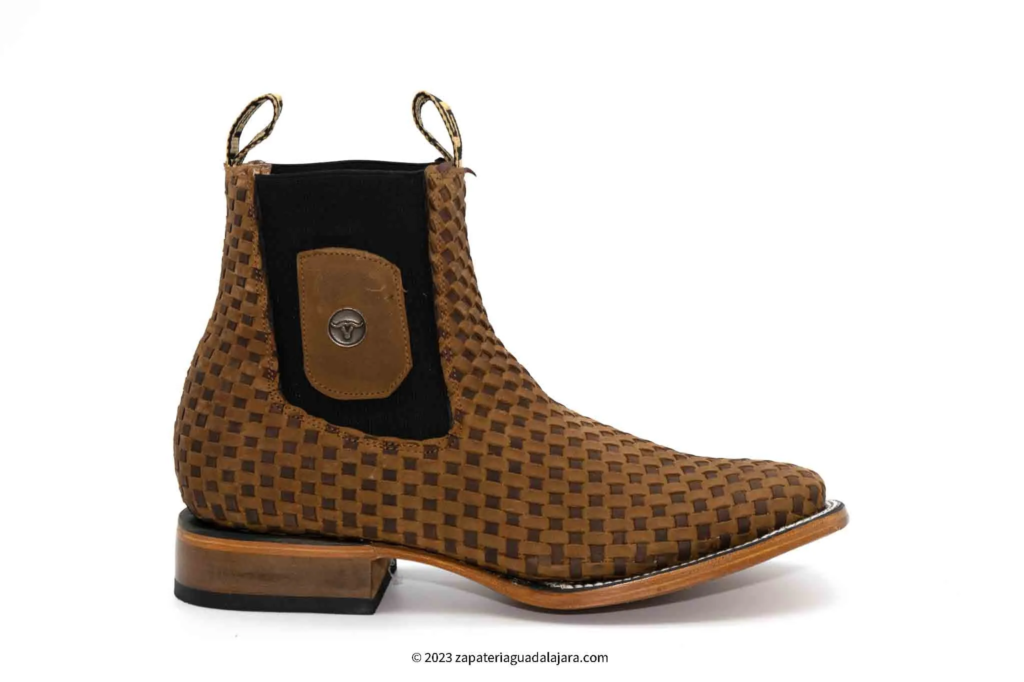 H423133 WIDE SQUARE TOE PETATILLO TAN-CHOCO