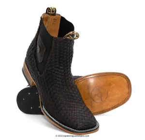 H423194 WIDE SQUARE TOE PETATILLO CHOCOLATE