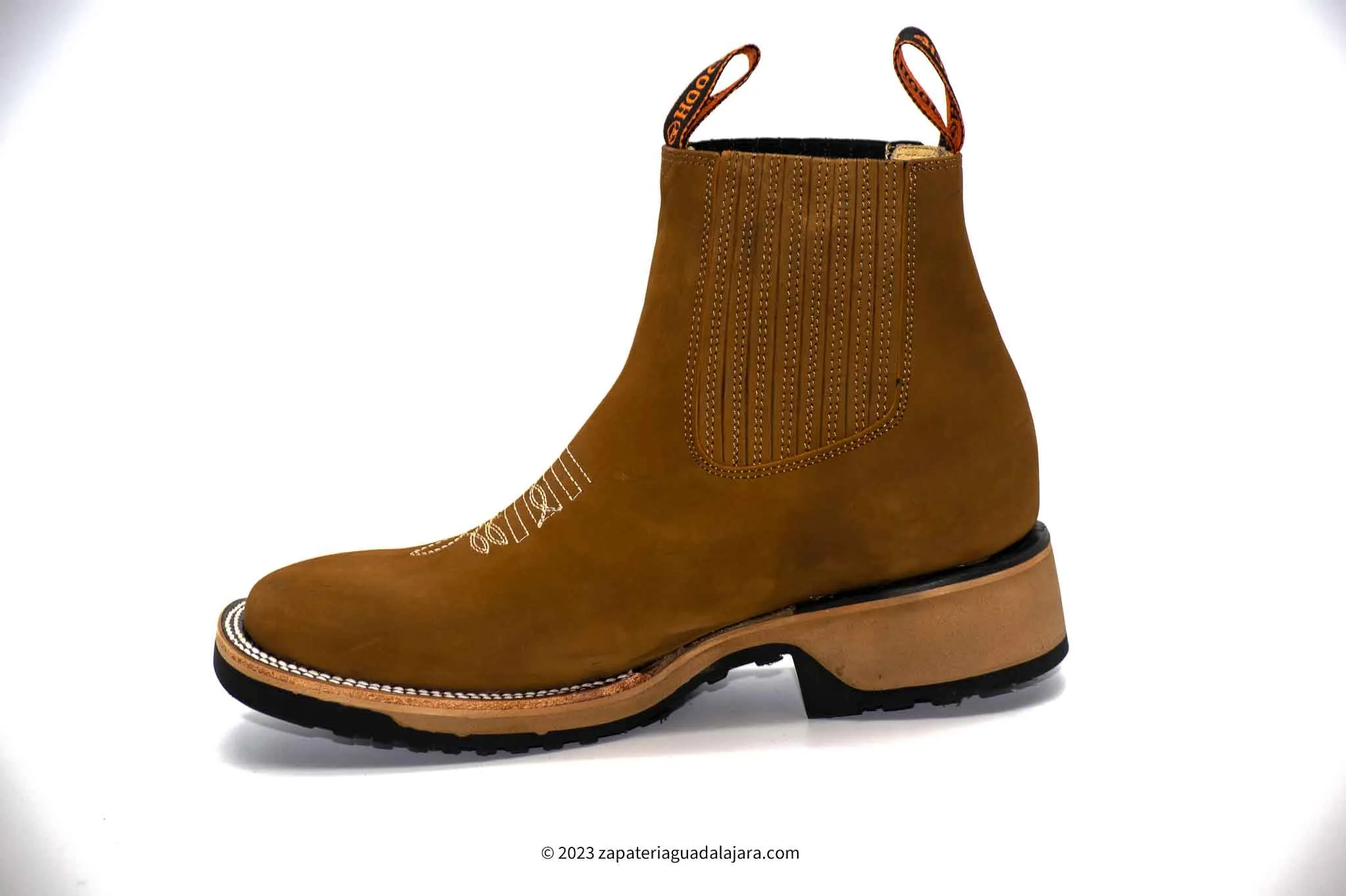 H42D2631 WIDE SQUARE TOE CRAZY TAN