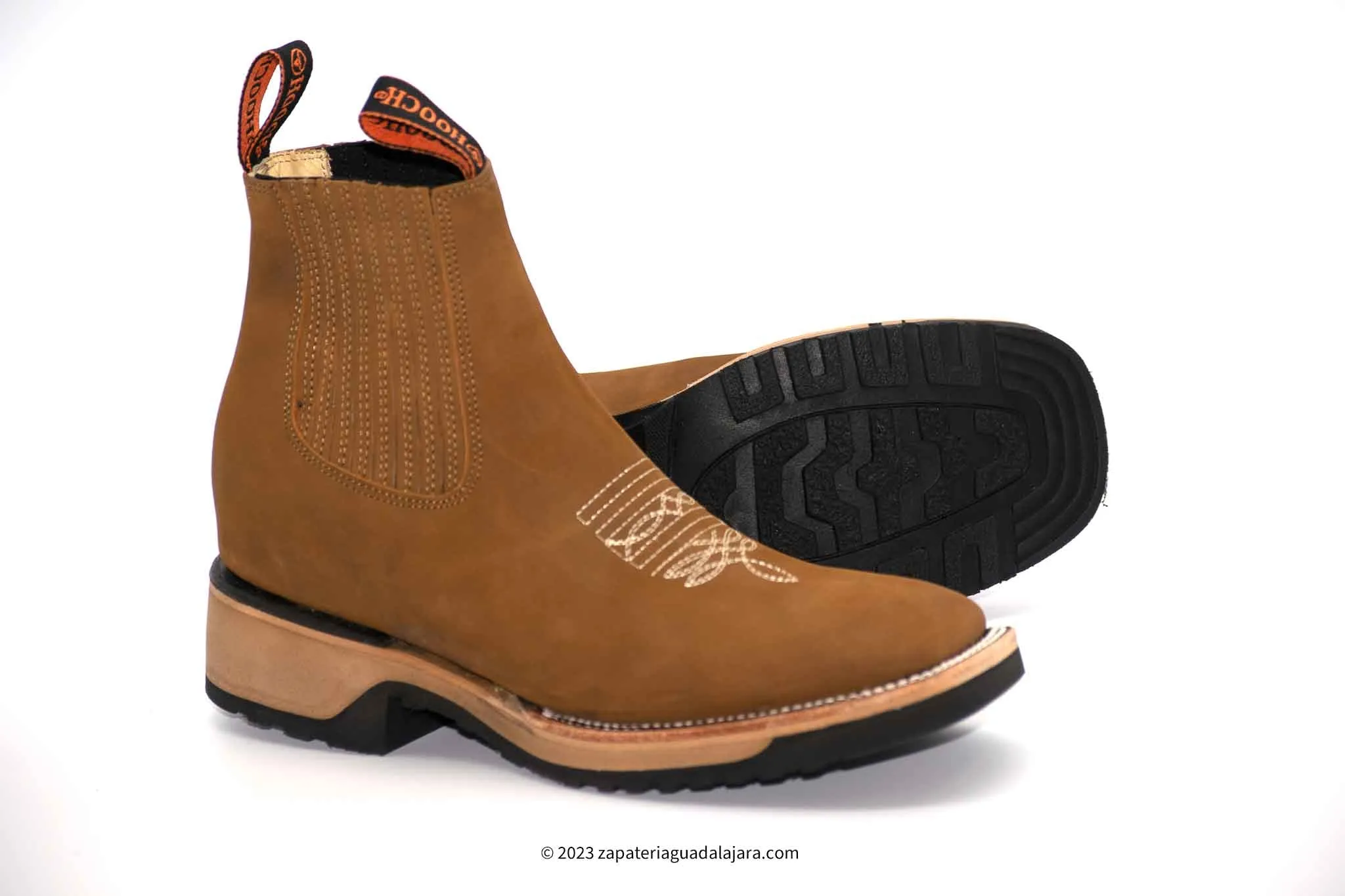 H42D2631 WIDE SQUARE TOE CRAZY TAN