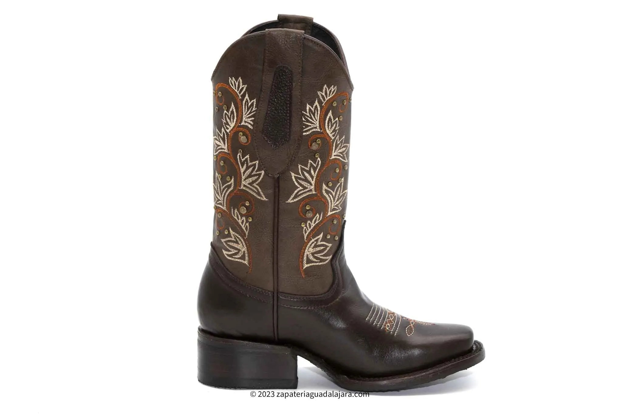 JB15-06 WOMEN RODEO TOE BROWN