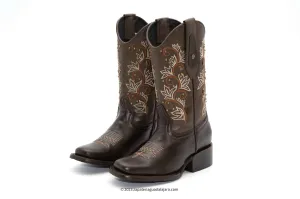JB15-06 WOMEN RODEO TOE BROWN