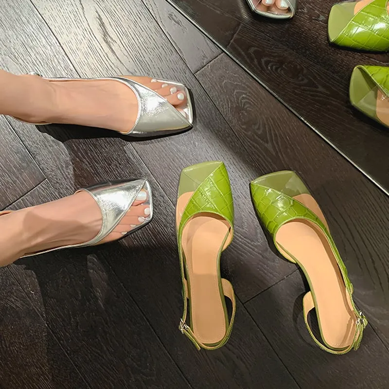 Joskaa Kaylee Peep Toe Kitten Heels Heeled Sandals