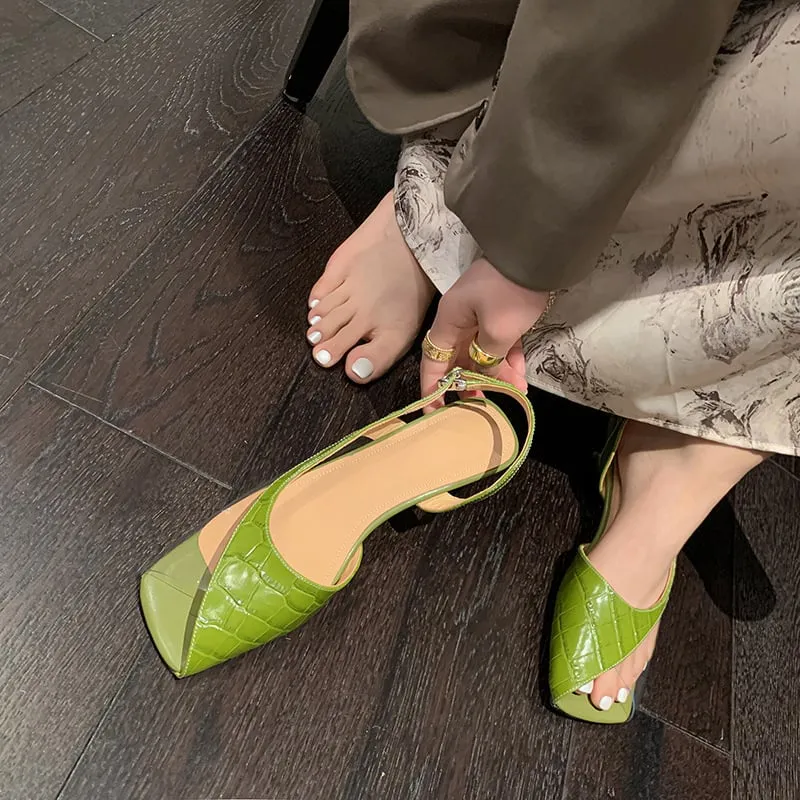 Joskaa Kaylee Peep Toe Kitten Heels Heeled Sandals
