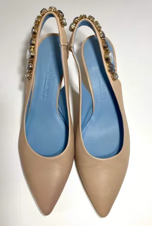 Kennel & Schmenger Selma Sling Back Kitten Heel Nude 91-46960-325 s